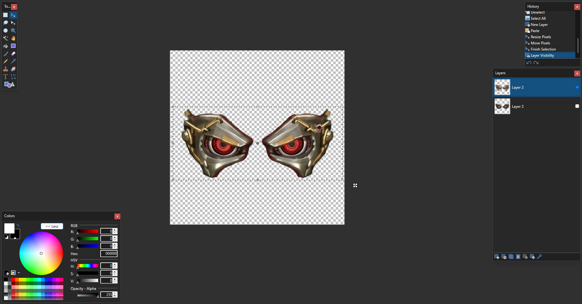 kano’s silver cyber eyes