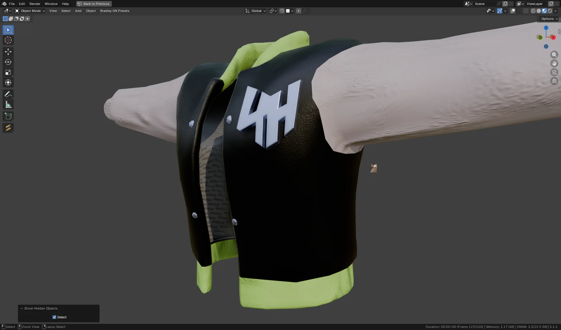 WEARHAUS Fashion Vest 4H Blender